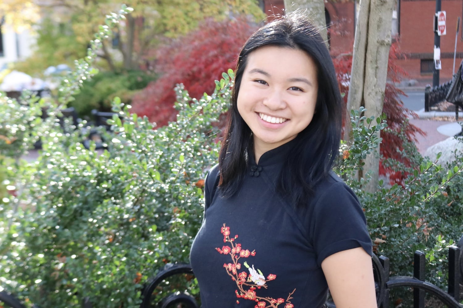 Peggy Y. Yin ’25 is part of a team that designed the AI chat platform Future You, which she describes as "a tool that allows people to explore different possibilities of their future."