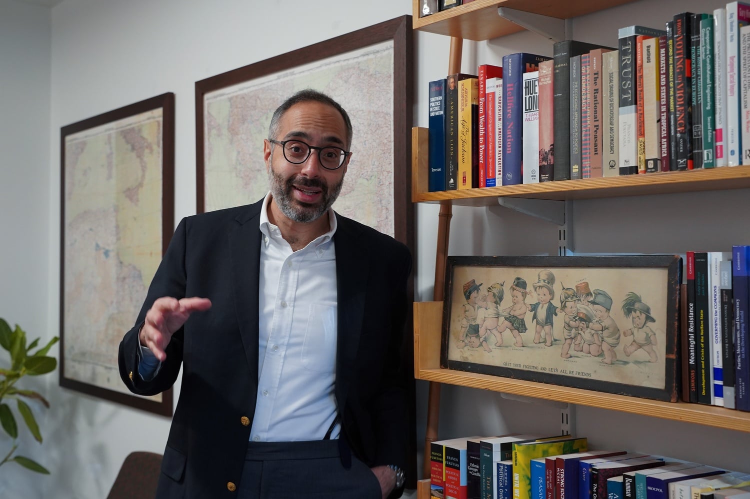 Harvard Kennedy School professor Tarek E. Masoud has faced hate mail, threats to his safety, and the occasional cold shoulder from his colleagues for hosting the Middle East Dialogues, a series of conversations between Masoud and people with varied — and often extremely polarizing — viewpoints on the war in Gaza. Does he understand something about dialogue that the University should follow?