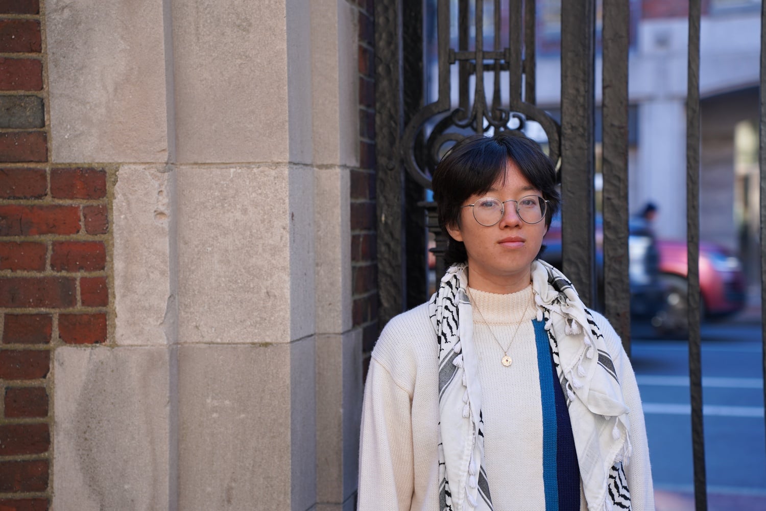 Violet T. M. Barron '26, an organizer with Harvard Out of Occupied Palestine and a Crimson Editorial editor, says that having a “conversation with a Palestinian person, then conversation with a Zionist person” incorrectly implies that both views are “equally legitimate.”