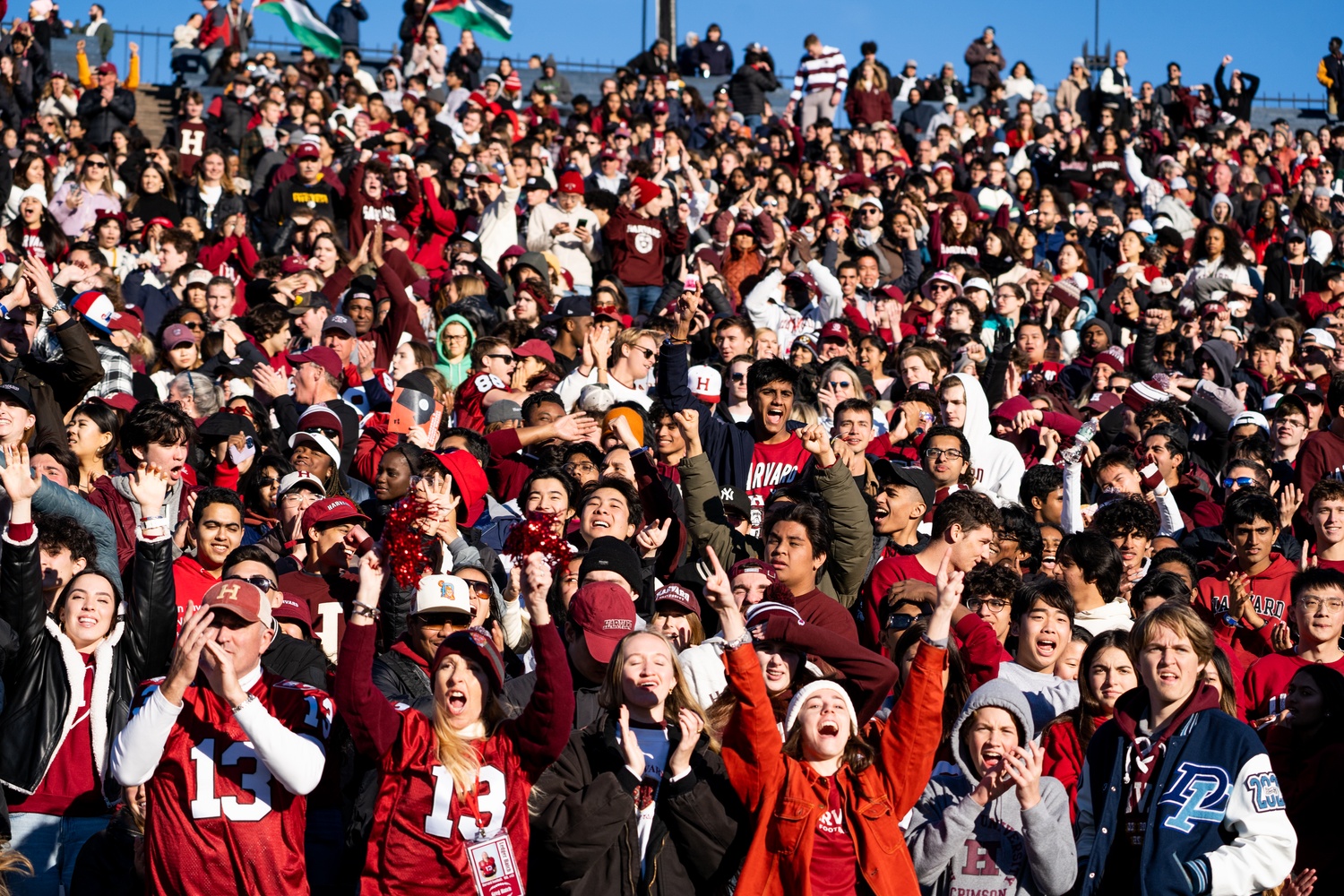 Fans cheer during the 148th playing of The Game.