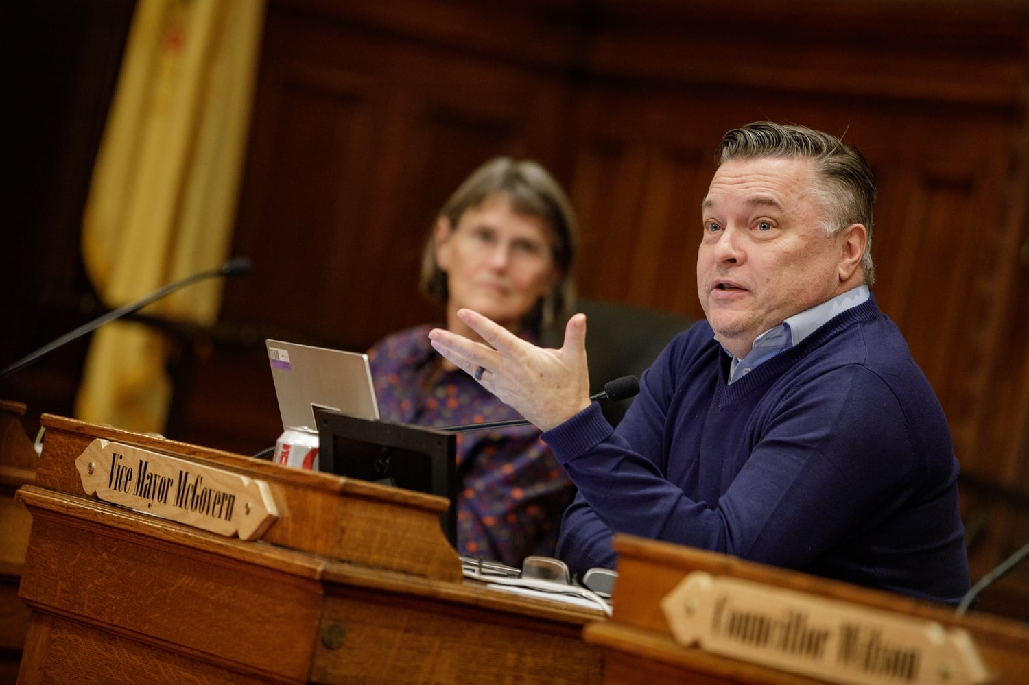 Vice Mayor Marc C. McGovern speaks at a November meeting of the Cambridge City Council.