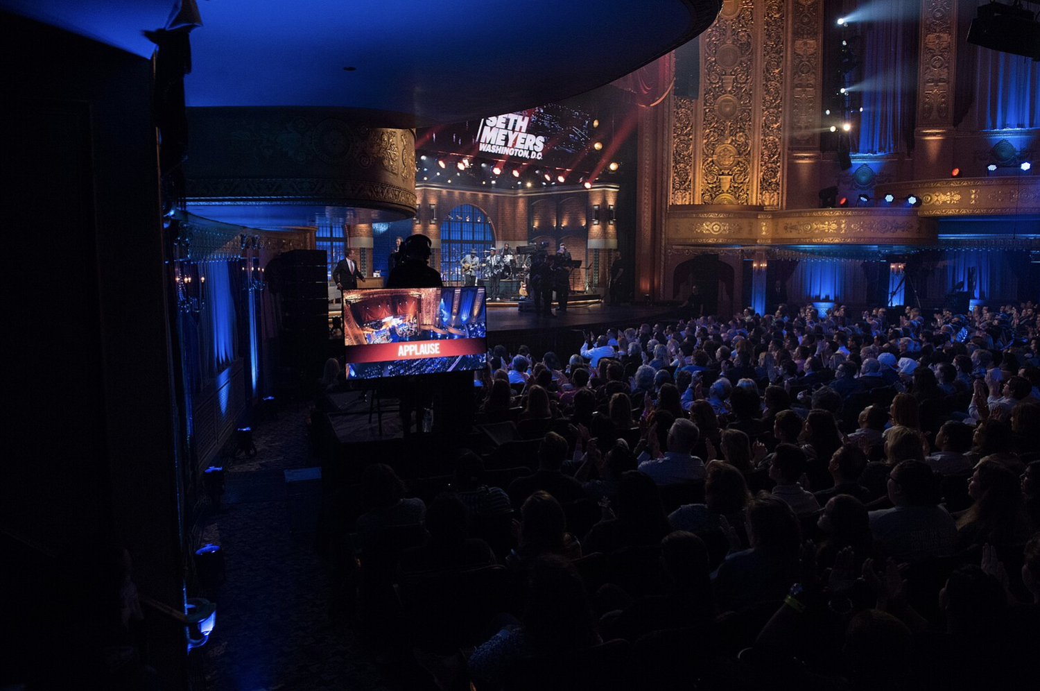 Set during a taping of Late Night with Seth Meyers in Washington, D.C. Oct. 13, 2016.