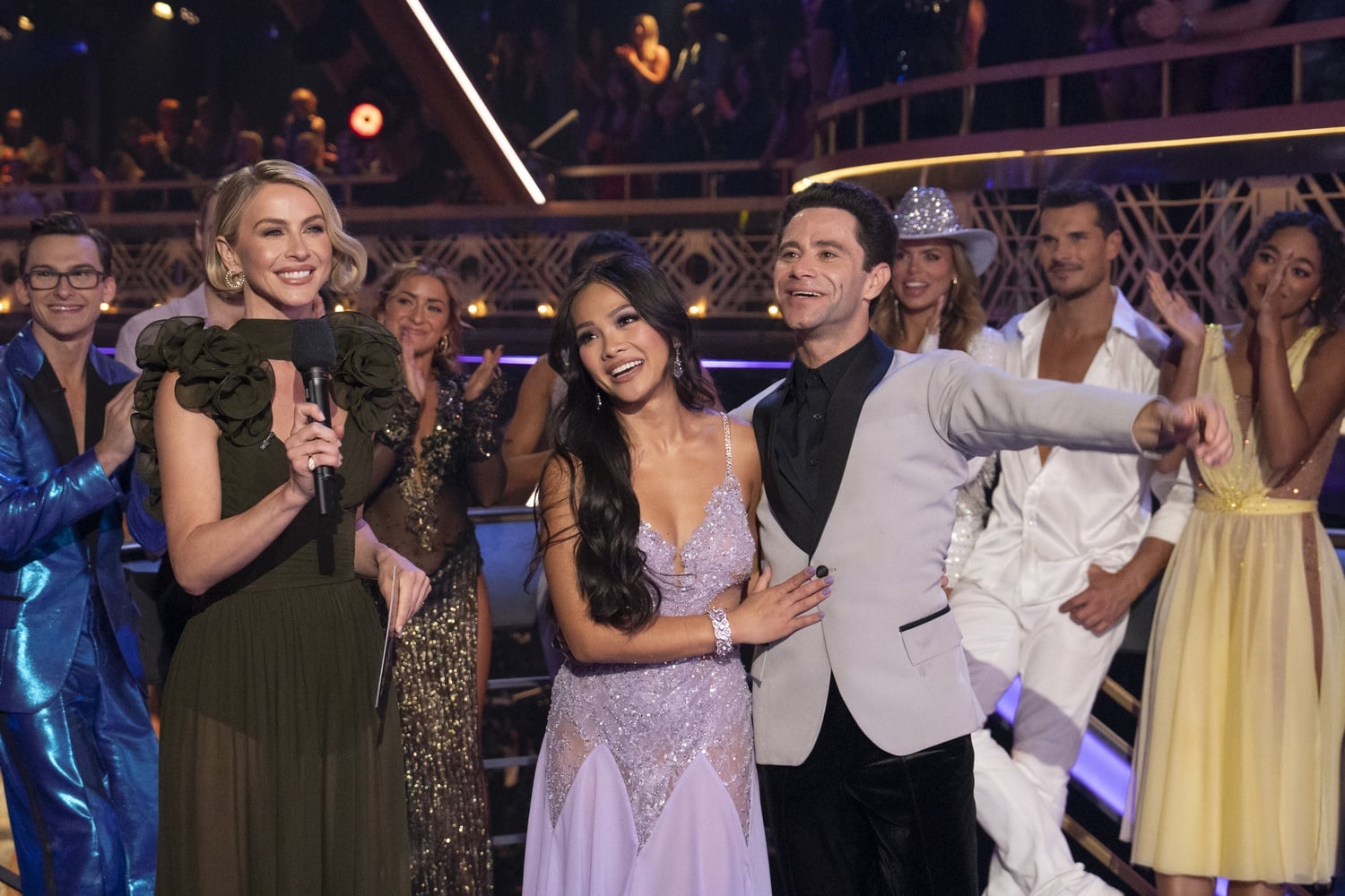 Julianne Hough, Jenn Tran, and Sasha Farber in "Dancing with the Stars."