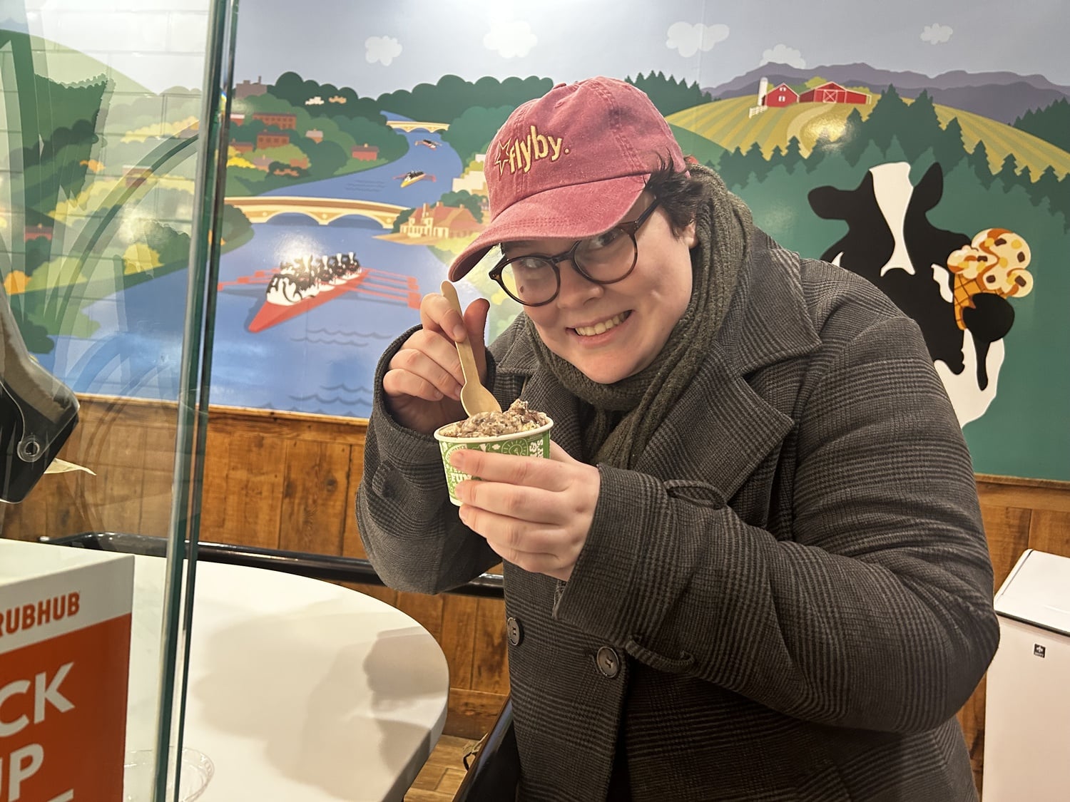 Wow, another scoop of ice cream!