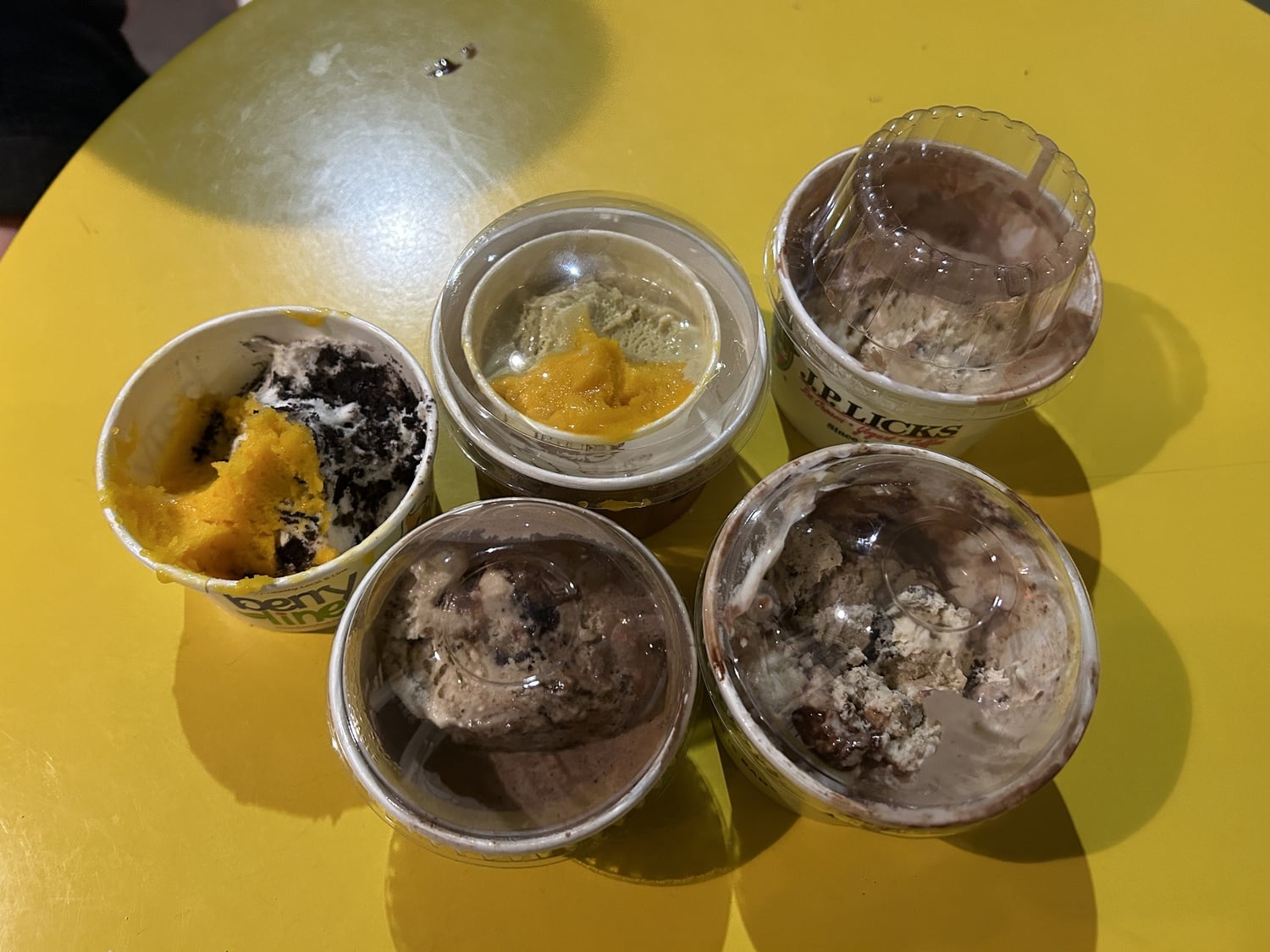 Our ice cream collection… SOS = Save Our Stomachs.