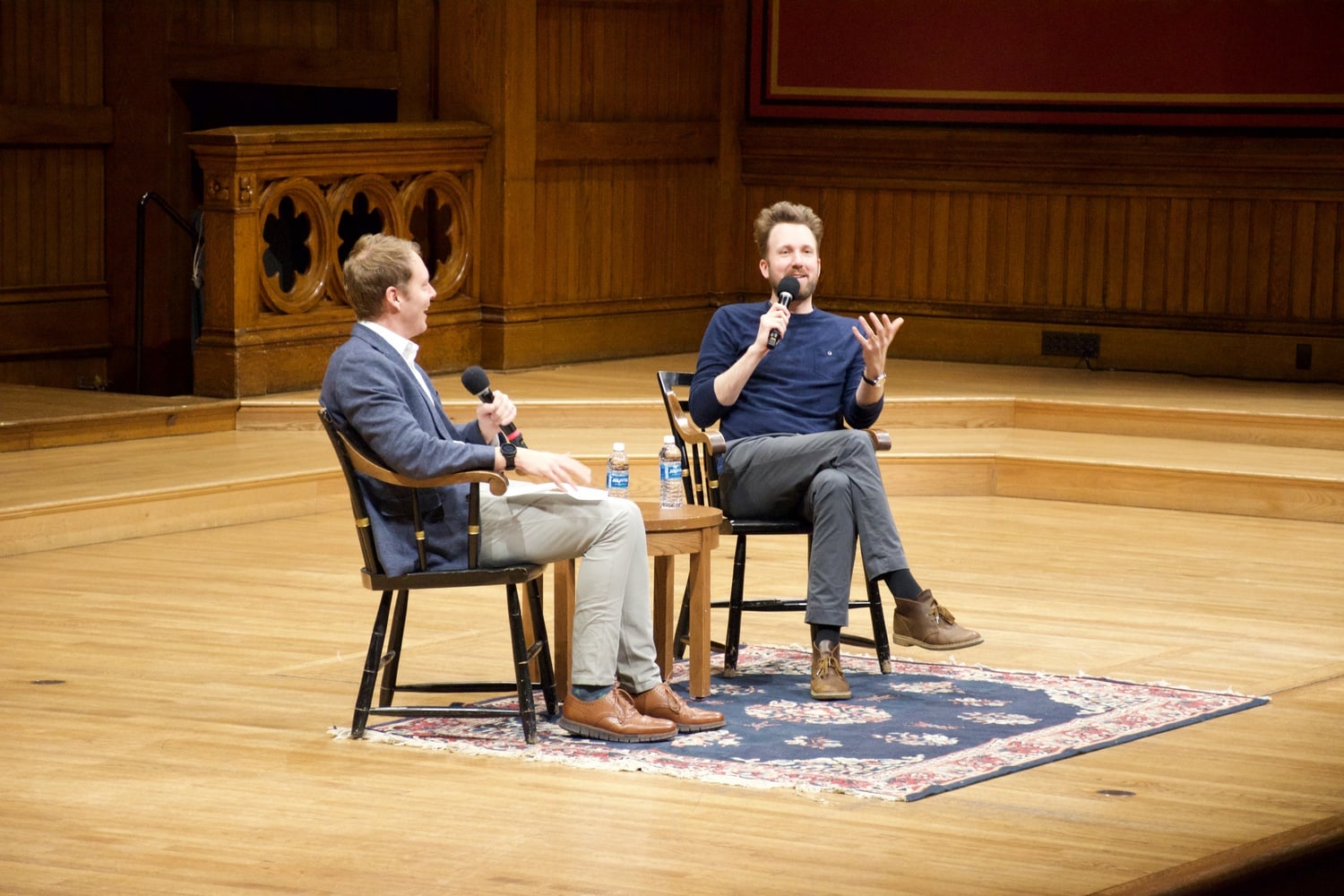 Comedian Jordan Klepper spoke at an event on Saturday night hosted by Harvard's Intellectual Vitality Initiative.