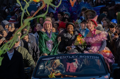 Cover image for In Photos: Hasty Pudding Theatricals Honors Cynthia Erivo and Jon Hamm