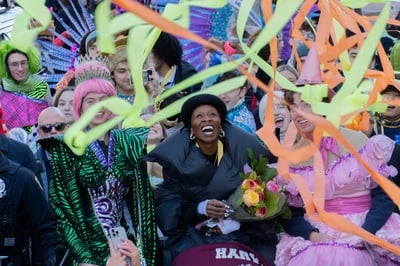 Cover image for Cynthia Erivo Woman of the Year Parade Photo