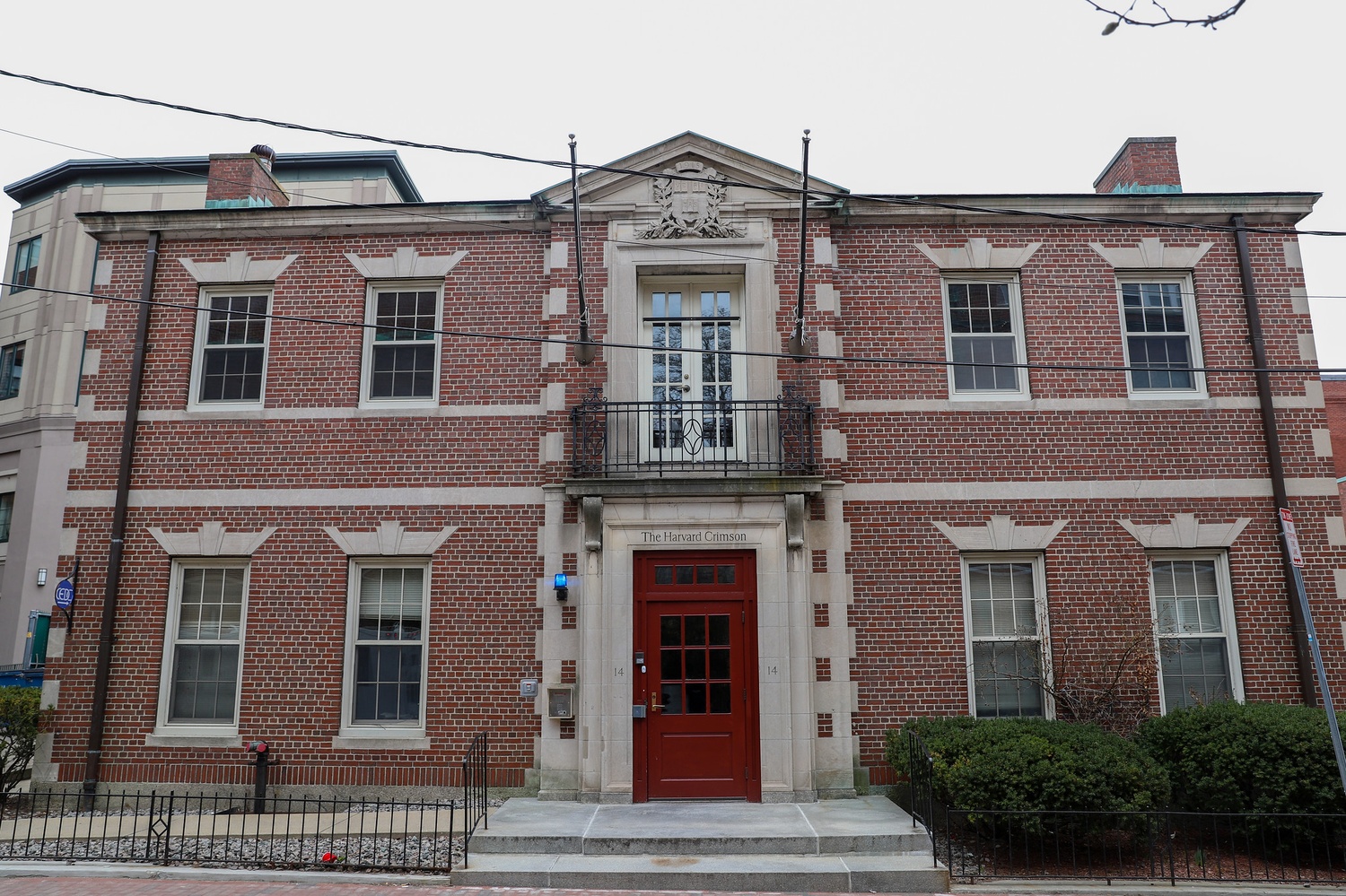 The Harvard Crimson is located at 14 Plympton St. in Cambridge, Mass. James Crowley, a sergeant with the Cambridge Police Department, filed a defamation lawsuit against The Crimson in Massachusetts Superior Court on Feb. 3.