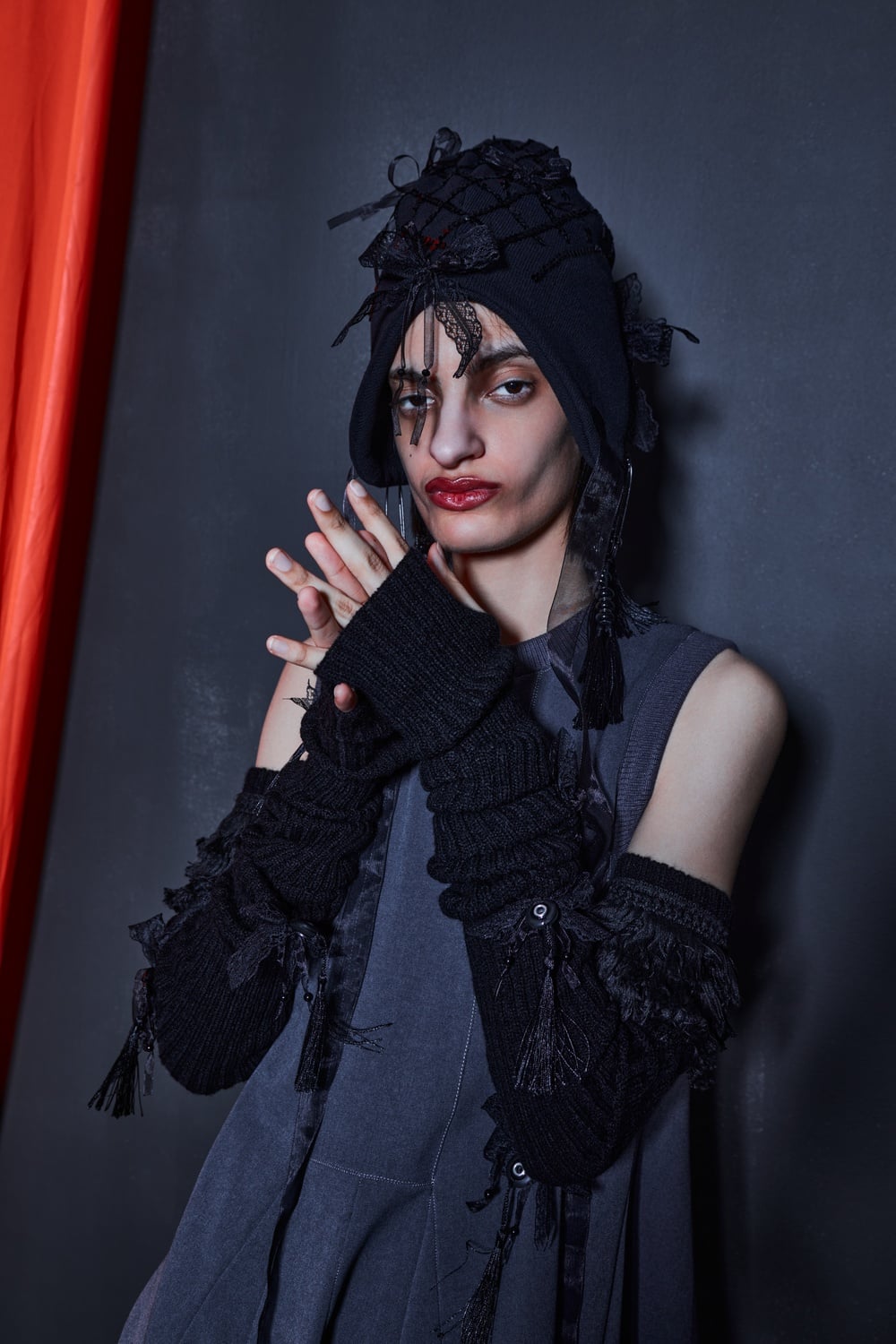 Accessories highlighted the looks from the collection.