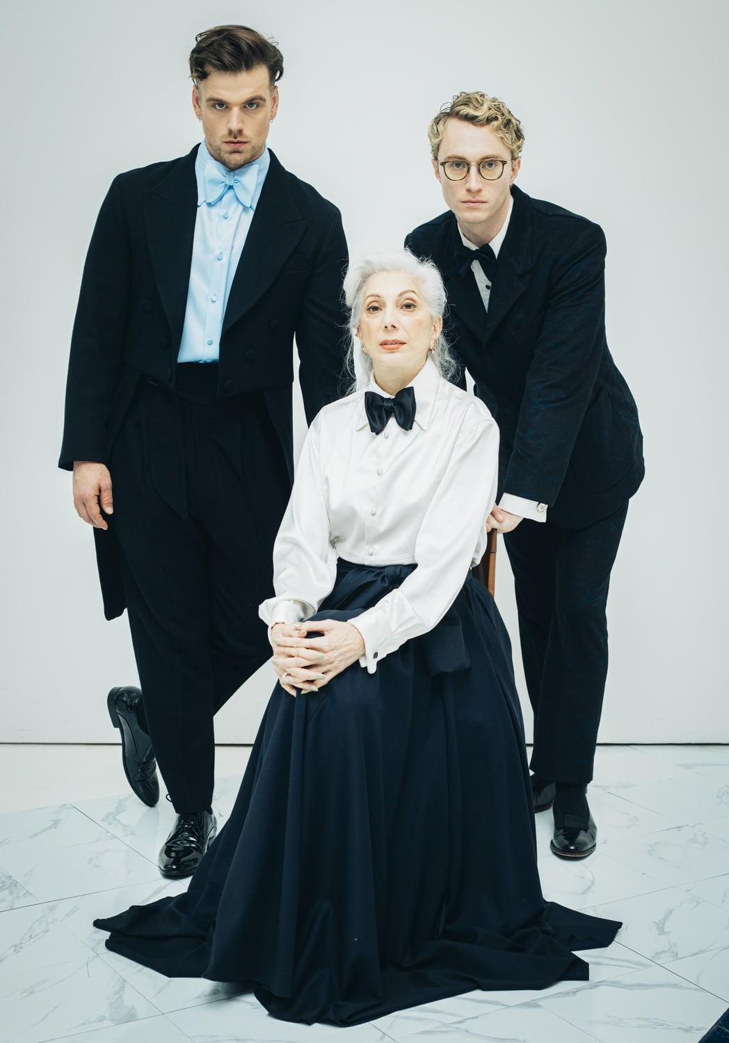 Many of the looks in Sivan's collection featured formalwear.