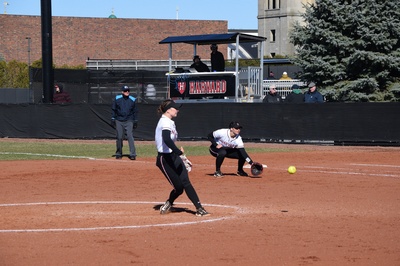 Cover image for Harvard Softball Sweeps Penn, Gains Ivy League Momentum