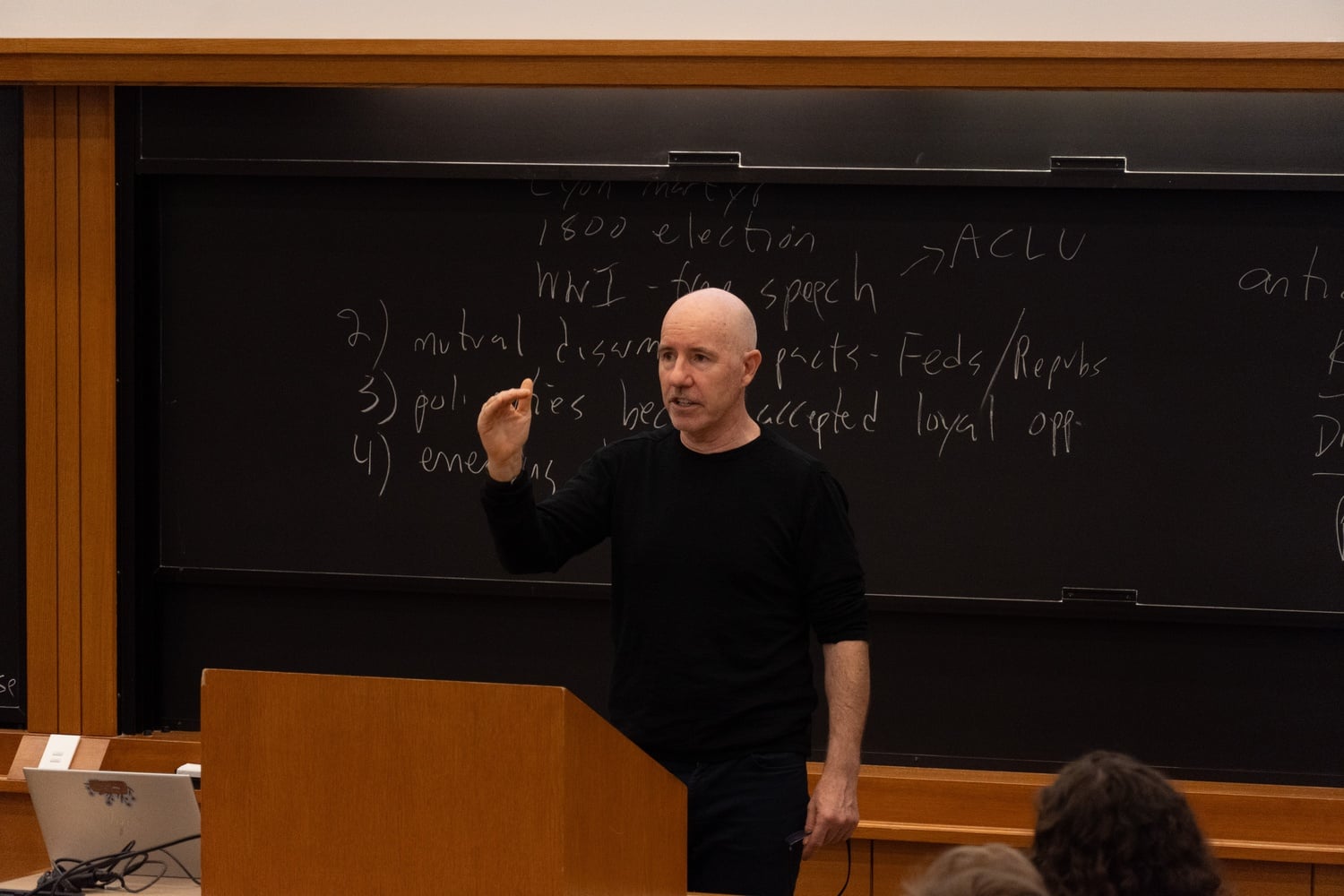 Executive director of Amnesty International Paul O'Brien said that military action is not a legally sufficient answer to accusations of genocide at a Harvard Law School talk Wednesday.