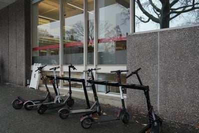 Cover image for Harvard Lets Students Charge Scooters in Dorms. Some Schools Have Stricter Regulations.