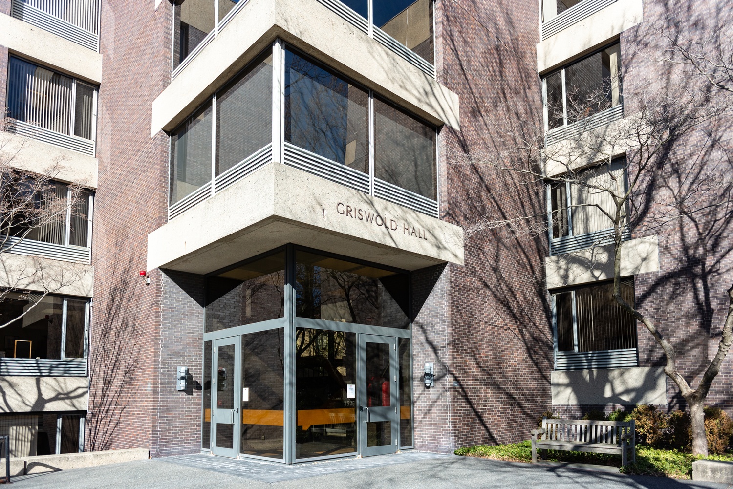 Griswold Hall is located at 1525 Massachusetts Ave. After a demand from the student government, Harvard Law School has not committed to adding students to an advisory committee for the dean search.