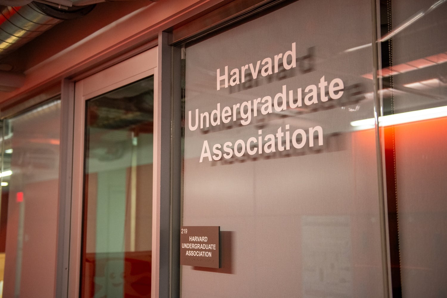 The Harvard Undergraduate Association meets weekly at Smith Campus Center.