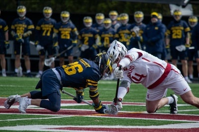 Cover image for Homestand Heroics: No. 12 Men’s Lacrosse Topples RV Michigan 14-11
