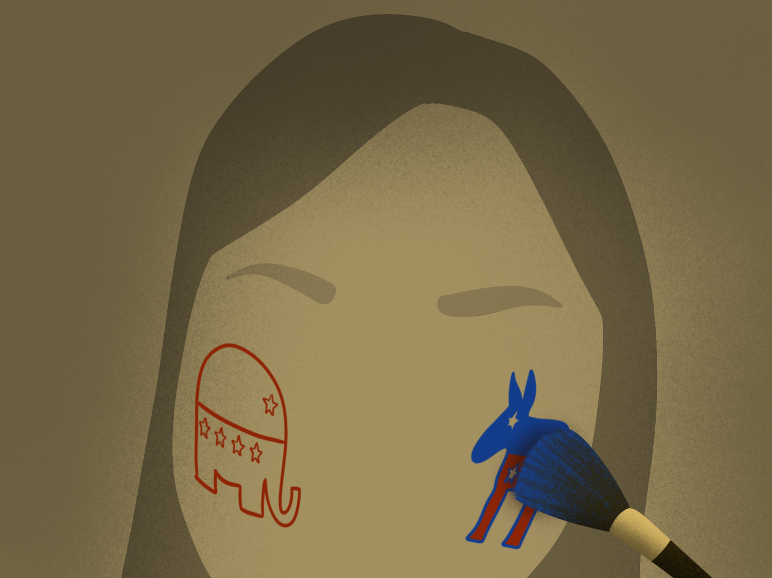 Controversy over "partisan" makeup looks has consumed the internet.