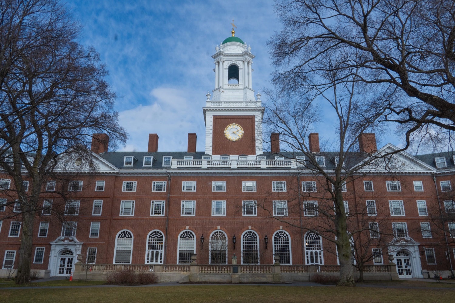 Eliot House's beautiful brick exterior — and you can't forget the dome.