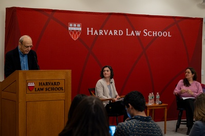 Cover image for United Nations Investigator Asks Universities To Fight Against Trump at HLS Talk