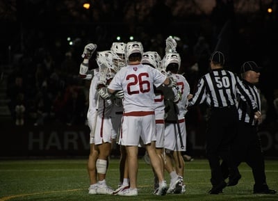 Cover image for ‘Shell Shock for the Big Green’: No. 11 Harvard Men’s Lacrosse Barrels by No. 18 Dartmouth 18-7
