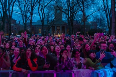 Cover image for Pop Hits and Politics: At Yardfest, Students Dance to Bedingfield and a Student Band Condemns Trump