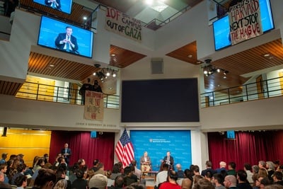 Cover image for HOOP Organizes Silent Demonstration at Jake Sullivan IOP Forum