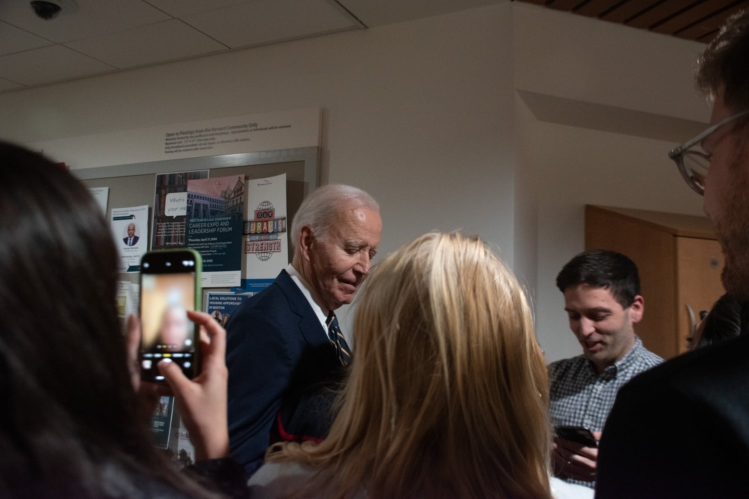 Joe Biden was a featured guest at Harvard's Institute of Politics on April 16.