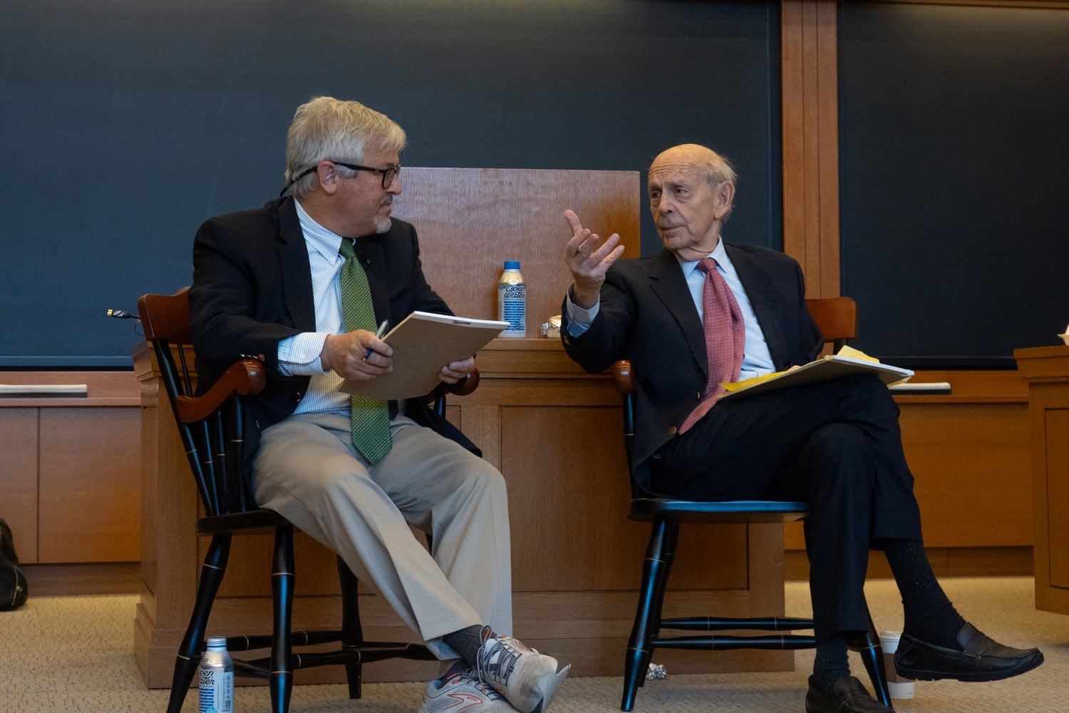 Stephen G. Breyer, a Former U.S. Supreme Court Justice, discussed the Trump administration with Harvard Law School profesor Jack L. Goldsmith.