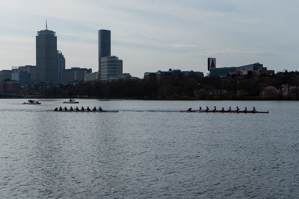 Cover image for Harvard-Radcliffe Lightweight Rowing Racks Up Silverware At Eastern Sprints