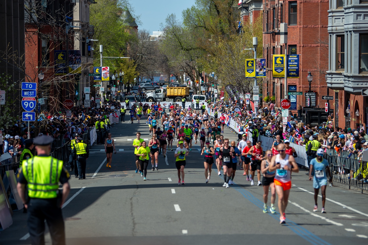 The 129th Boston Marathon took place on Monday morning.