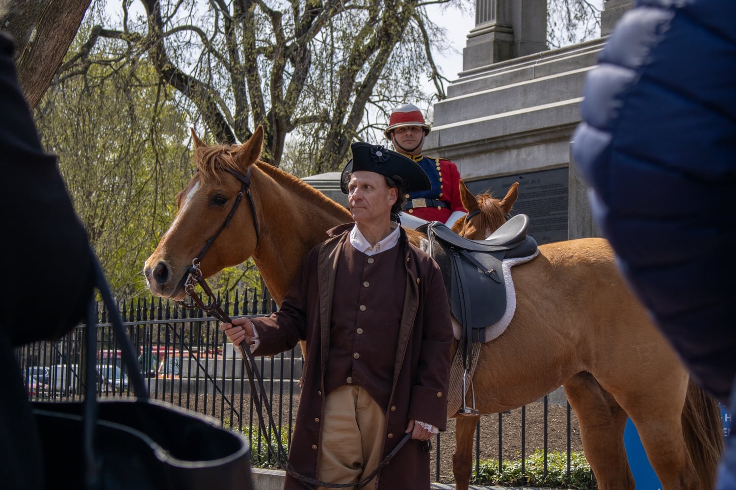 The City of Cambridge Department of Veterans Services held a Patriots' Day observance event on Monday morning on the Cambridge Common in Harvard Square.