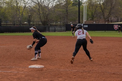 Cover image for Harvard Softball’s Win Streak Ends with Loss to Brown in 1-2 Series