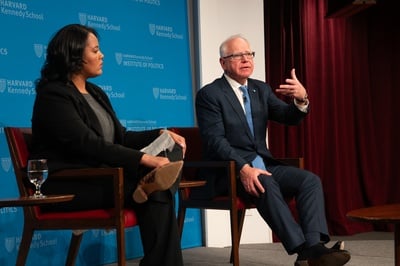 Cover image for Tim Walz Says at Harvard Talk That Democrats Need To ‘Fundamentally Change’ To Win in 2028