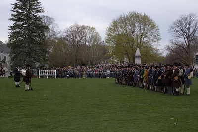 Cover image for American Reenactors at 250th Anniversary of the Battle of Lexington