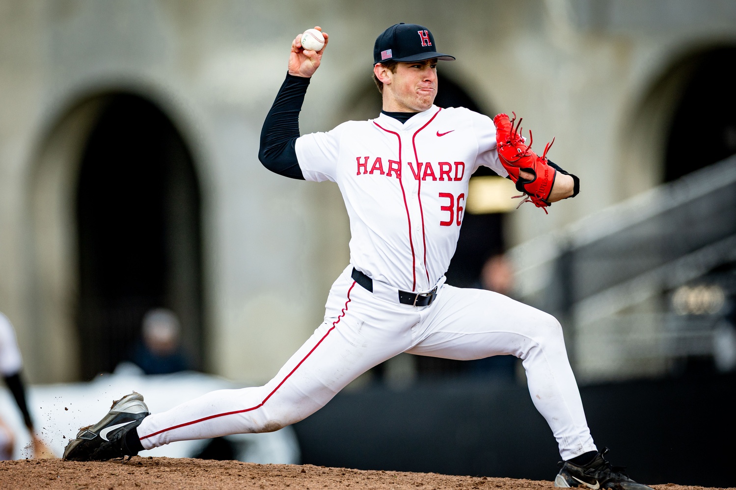 Truman Pauley winds up during his no-hit bid against the Princeton Tigers. Pauler was drafted in the 12th round of the MLB draft Monday.