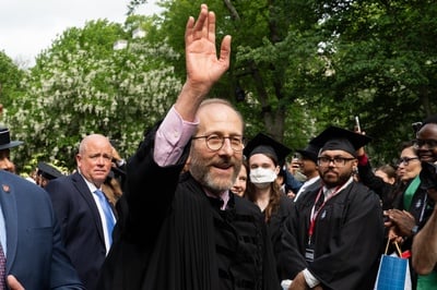 Cover image for Garber Met With Oxford Counterparts, Rhodes Scholars in Unannounced London Trip