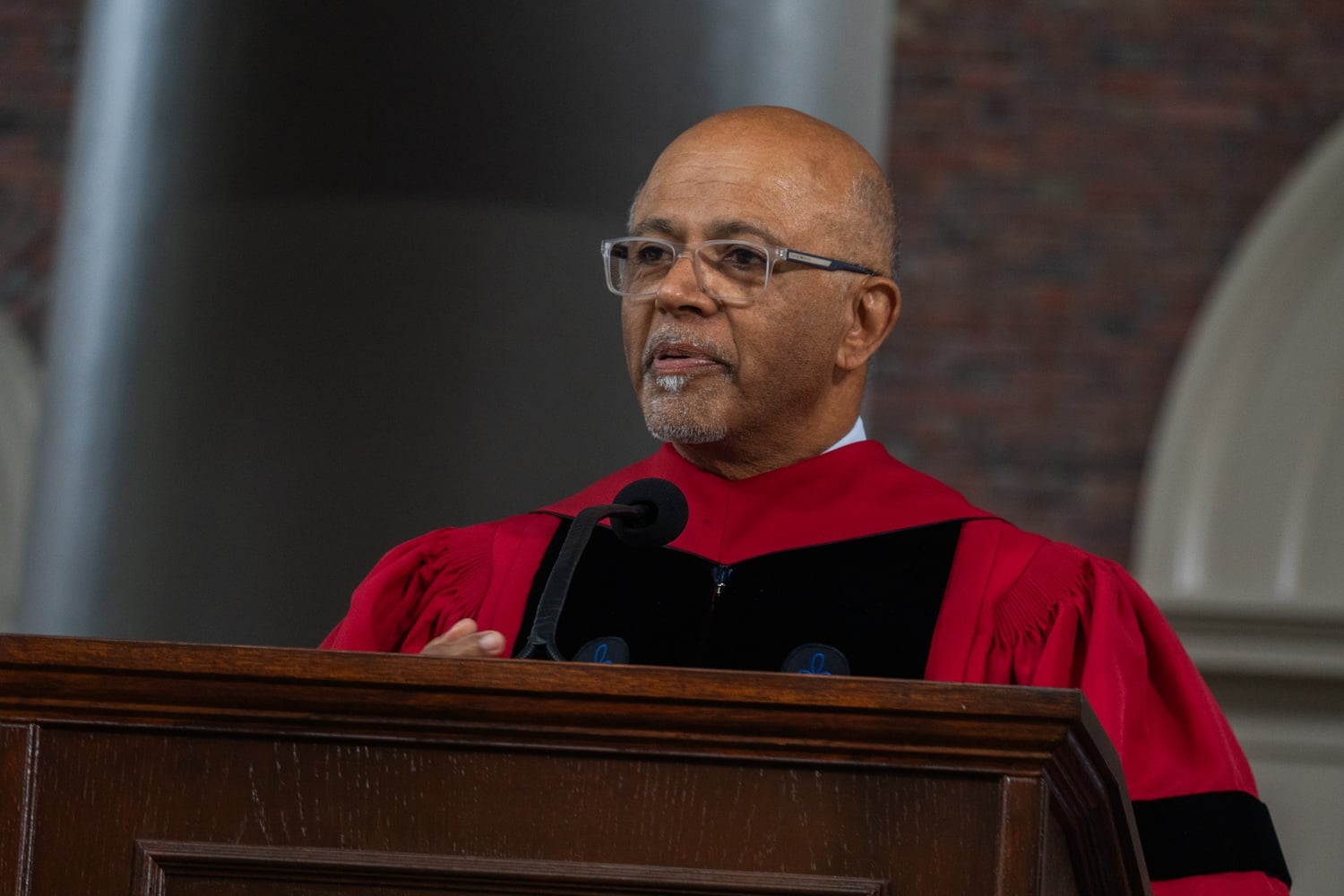 Physician and novelist Abraham Verghese speaks at Harvard’s 374th Commencement.