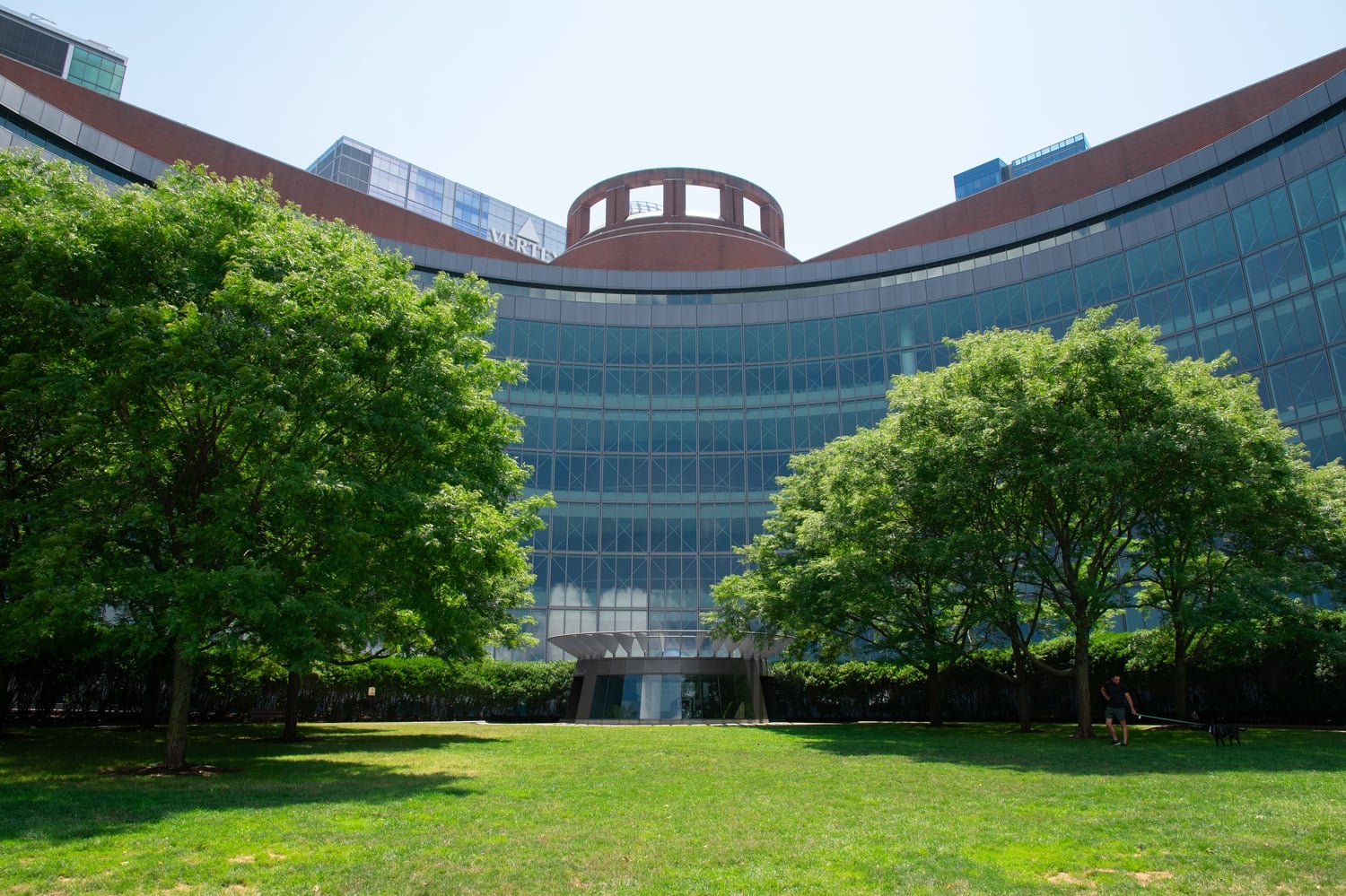 The John Joseph Moakley U.S. Courthouse in Boston houses the U.S. Court of Appeals for the First Circuit. Former federal officials were among the groups urging the court to uphold Harvard's victory in its funding lawsuit.