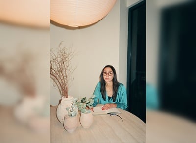 Cover image for Harvard Authors Profile: Youmna M. Chamieh ’21-’22 on How to Look at the World Sideways