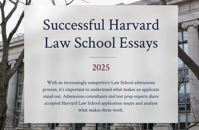 Cover image for Successful Harvard Law School Essays | 2025