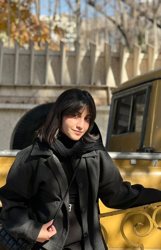 Rozhan Rasti, an Iranian admit to Harvard’s Class of 2029 who has been shut out of the United States by President Donald Trump’s travel ban.