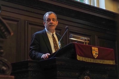 Cover image for Provost John Manning Prays for Harvard’s Future at Memorial Church Service
