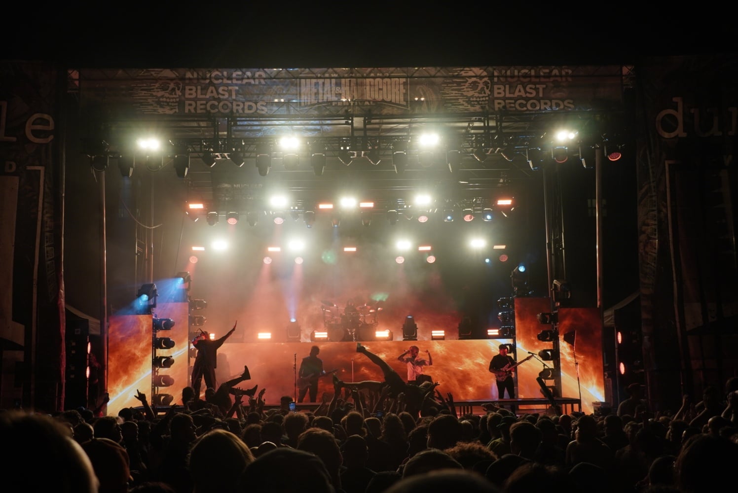 Arguably Lorna Shore’s biggest song, “To The Hellfire,” signaled a shift in the performance, as if amplifying the emotional buzz that had been built up and promptly obliterated by new songs “Glenwood” and “Prison of Flesh.”