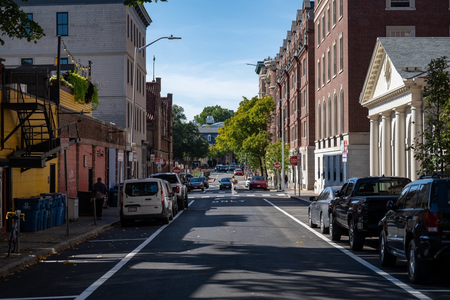 Bow Street recently opened to the public after being closed during the Adams House renovations.