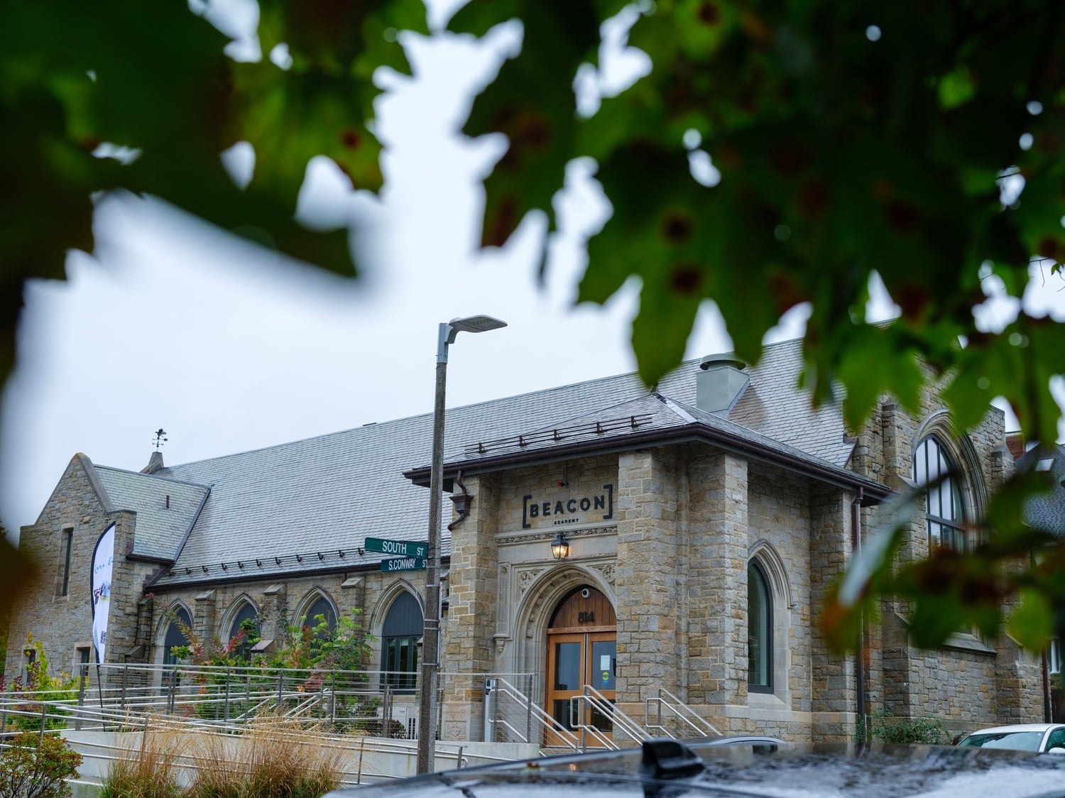 Beacon Academy's campus in Roslindale.