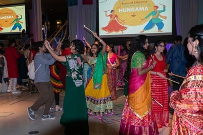 Cover image for Hundreds Dance the Night Away at Annual Hungama Celebration