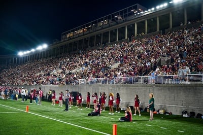 Cover image for ‘Real School Spirit’: Harvard Students Celebrate Tailgate, Drone Show at Game Against Brown