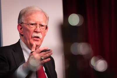 Cover image for John Bolton Defends Memoir Amid Potential Trump Espionage Charges at Harvard Forum