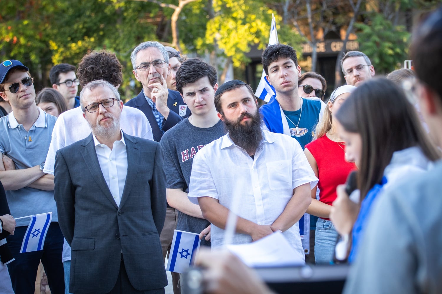 Harvard Hillel and Harvard Chabad organized a memorial for the victims of Hamas' Oct. 7, 2023, attack on Israel.